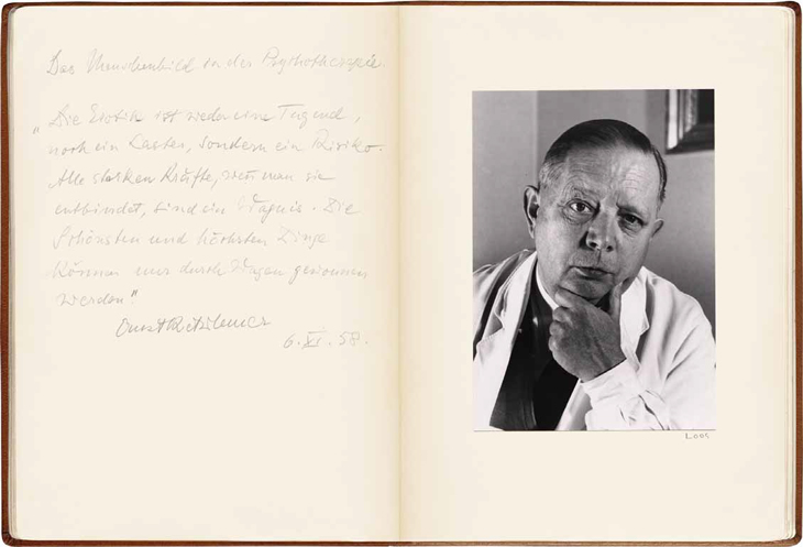 Ernst Kretschmer - Psychiater - Gast der REUCHLIN-GESELLSCHAFT am 6.11.1958